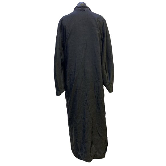 Mycra Pac One Brown/Black Reversible Textured Long Coat W/Matching Handbag Size - Picture 8 of 11